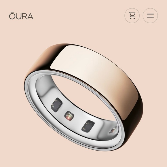 Oura Rose Gold Health Tracking Ring. Size 10 in Rose Gold. New In Original box